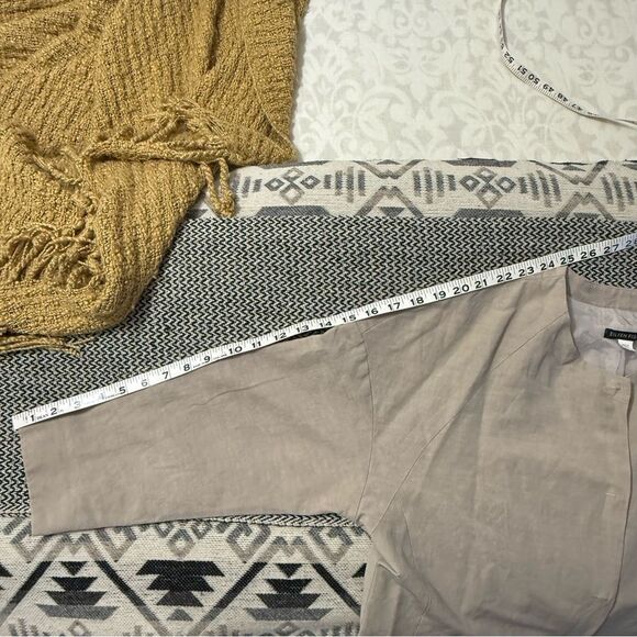 Eileen Fisher Tan Trench Coat Minimalist Oversized Design - Picture 9 of 11